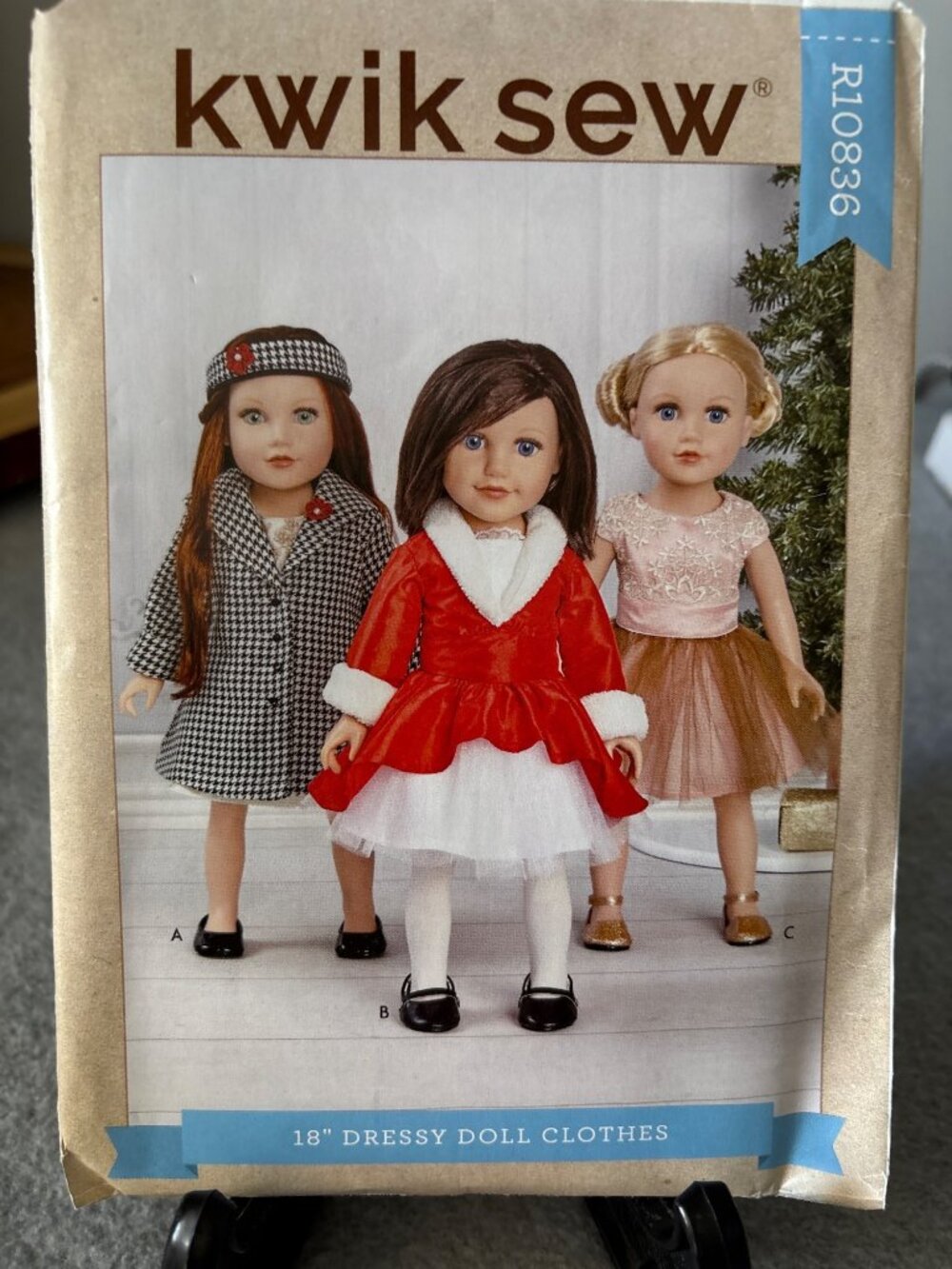 Kwik Sew Size 18" Doll Dressy Doll Clothes Sewing Pattern R10836 Uncut 2020